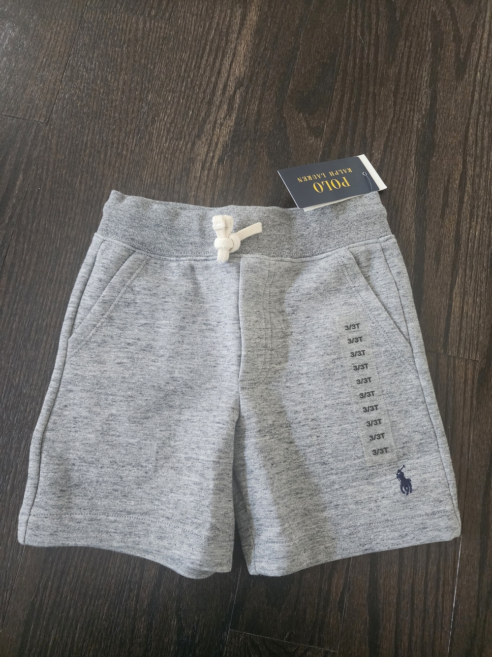 Polo by Ralph Lauren Kids Gray Heather Drawstring Knit Shorts
